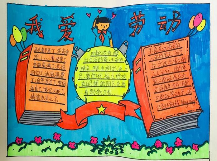 五一勞動(dòng)節(jié)手抄報(bào)簡(jiǎn)單好畫