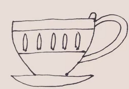 生活用品茶杯簡筆畫怎么畫簡單