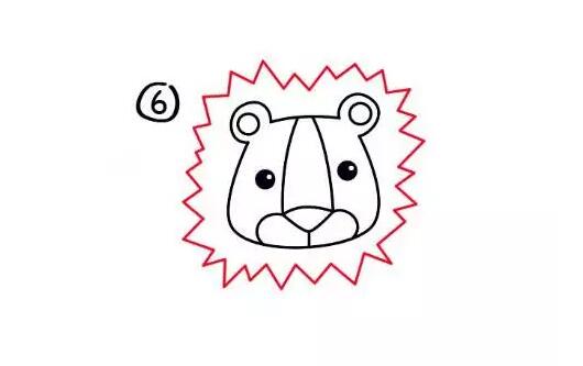 獅子簡筆畫怎么畫步驟圖片