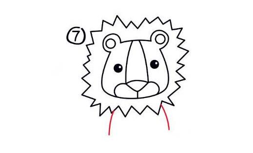 獅子簡筆畫怎么畫步驟圖片