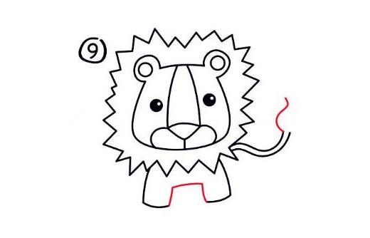 獅子簡筆畫怎么畫步驟圖片