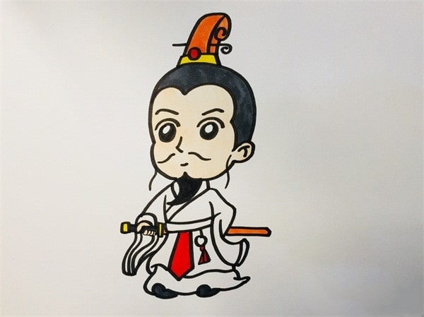 屈原簡(jiǎn)筆畫(huà)教程