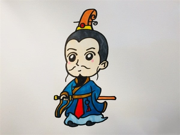 屈原簡(jiǎn)筆畫(huà)教程