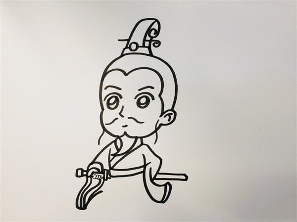屈原簡(jiǎn)筆畫(huà)教程
