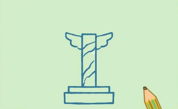 天安門華表簡筆畫步驟圖片