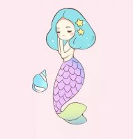 漂亮的美人魚(yú)簡(jiǎn)筆畫(huà)步驟圖片