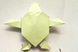手工折紙烏龜?shù)恼鄯▓D解