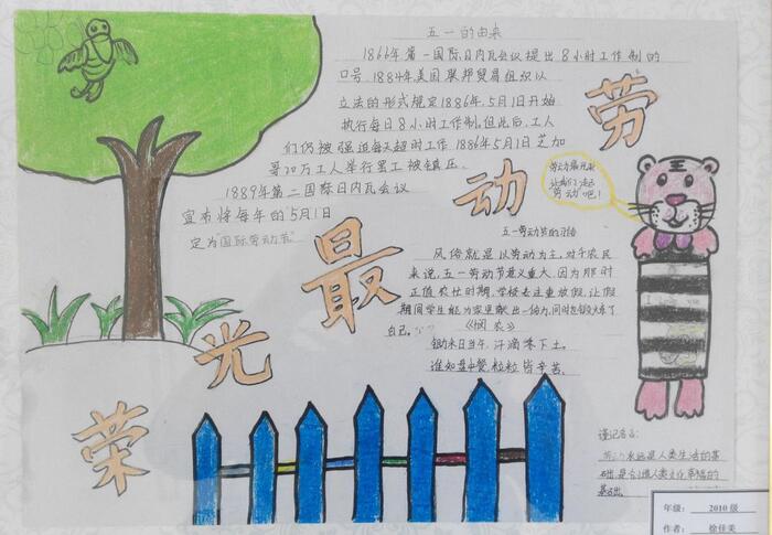 勞動最光榮手抄報圖片