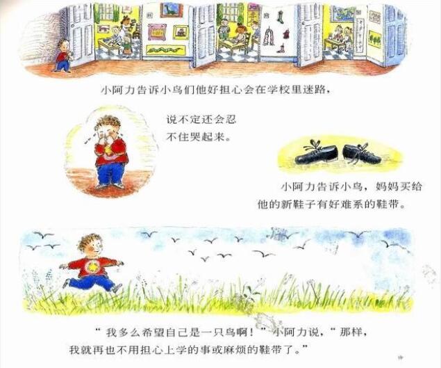 兒童繪本故事《小阿力的大學(xué)校》