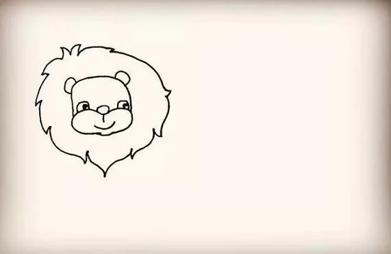 獅子簡筆畫怎么畫教程圖片