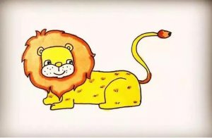獅子簡筆畫怎么畫教程圖片