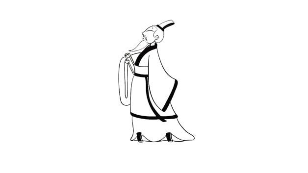 屈原簡(jiǎn)筆畫怎么畫