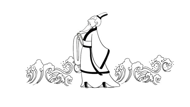 屈原簡(jiǎn)筆畫怎么畫