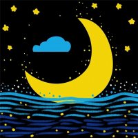 少兒美術(shù)課程分享《彎彎的月亮》