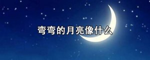 彎彎的月亮像什么比喻句