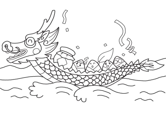 端午節(jié)龍舟簡筆畫怎么畫