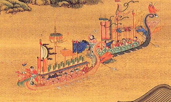 張建封競渡歌古詩帶拼音版