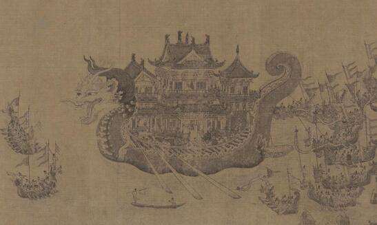 張建封競渡歌古詩帶拼音版