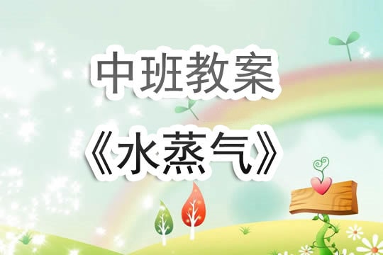 幼兒園中班教案《水蒸氣》含反思