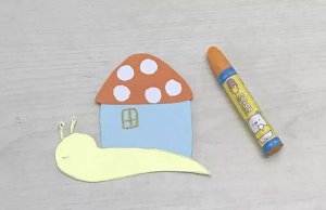 卡紙手工制作拼貼蝸牛