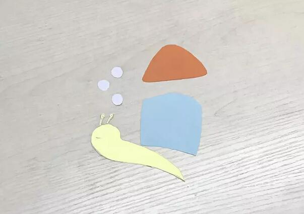 卡紙手工制作拼貼蝸牛