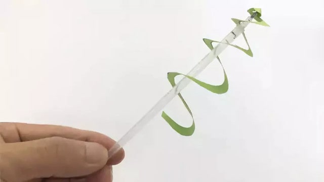 科學小實驗手工制作《轉(zhuǎn)動的紙片》