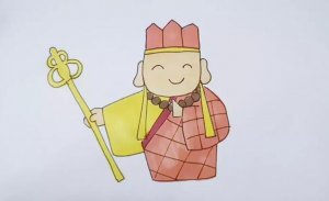 西游記唐僧簡(jiǎn)筆畫(huà)教程