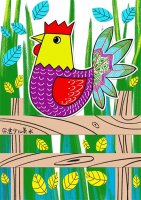 少兒美術(shù)課程《漂亮的公雞》