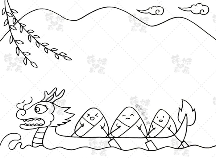 端午節(jié)手抄報(bào)簡(jiǎn)單漂亮