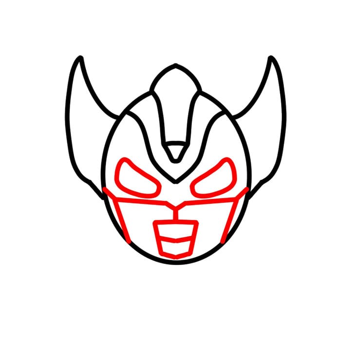 泰迦奧特曼簡(jiǎn)筆畫(huà)步驟圖片