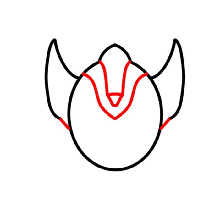 泰迦奧特曼簡(jiǎn)筆畫(huà)步驟圖片