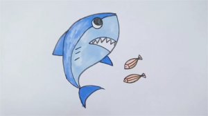 鯊魚簡筆畫步驟圖片
