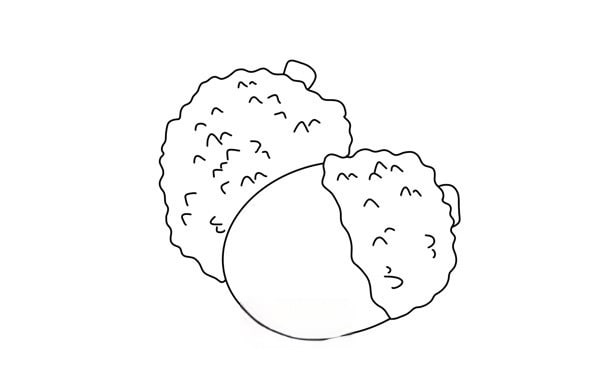 水果荔枝簡筆畫怎么畫