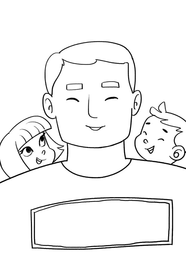 父親節(jié)畫畫給父親簡筆畫《父愛如山》