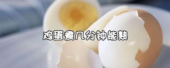 雞蛋煮幾分鐘能熟
