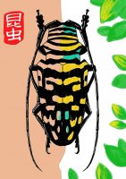 昆蟲題材少兒美術(shù)課程《彩色天牛》