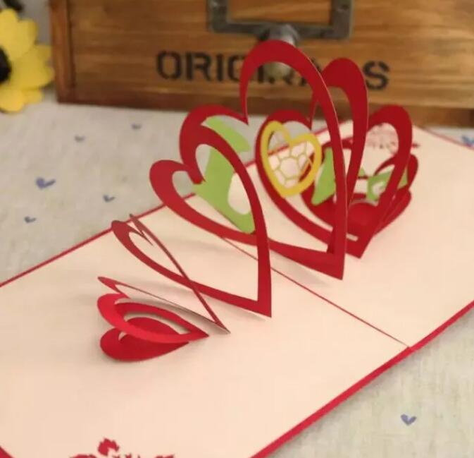 畢業(yè)季愛(ài)心系列賀卡制作