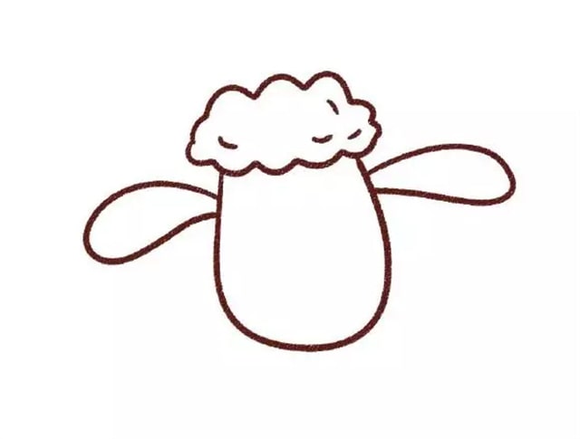 小羊肖恩簡(jiǎn)筆畫教程圖片
