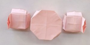 立體家具桌椅折紙步驟圖解