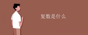 復(fù)數(shù)是什么