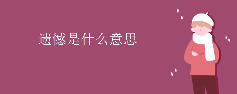 遺憾是什么意思