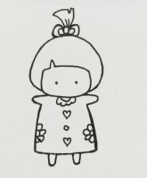卡通小女孩簡(jiǎn)筆畫圖片