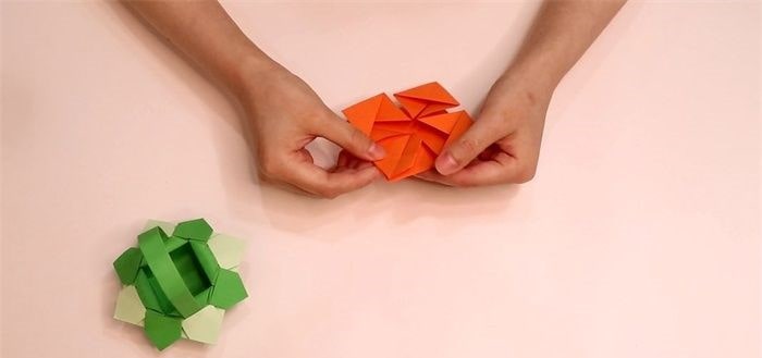 紙花籃的折法