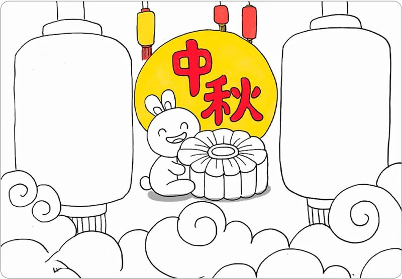 中秋節(jié)手抄報(bào)圖片簡(jiǎn)單好畫