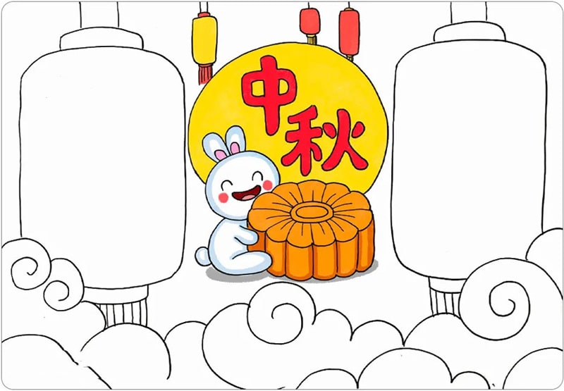 中秋節(jié)手抄報(bào)圖片簡(jiǎn)單好畫