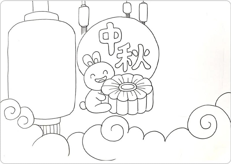 中秋節(jié)手抄報(bào)圖片簡(jiǎn)單好畫