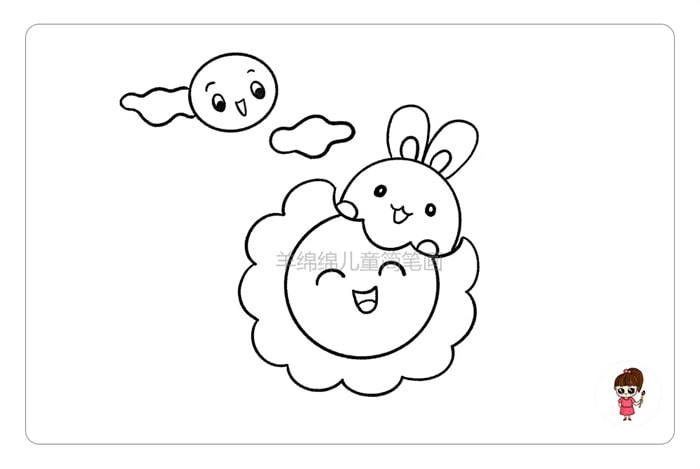 可愛的中秋節(jié)簡(jiǎn)筆畫