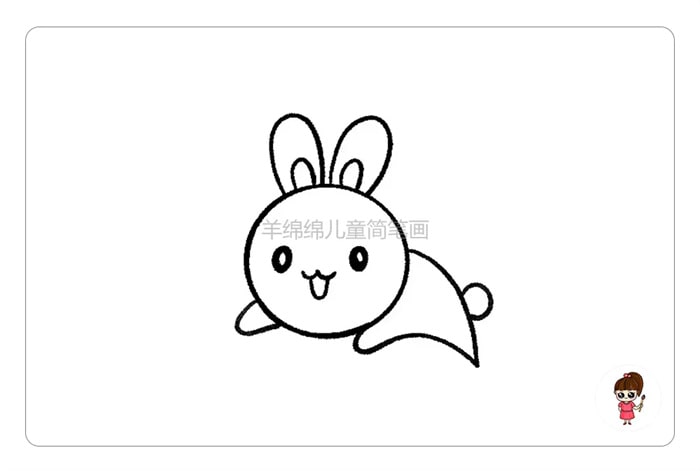 中秋節(jié)，學(xué)畫(huà)玉兔和月亮簡(jiǎn)筆畫(huà)