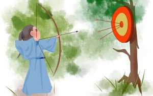 百發(fā)百中造句子三年級簡單