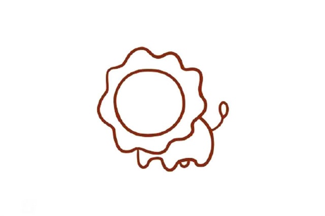 獅子簡筆畫怎么畫圖片簡單